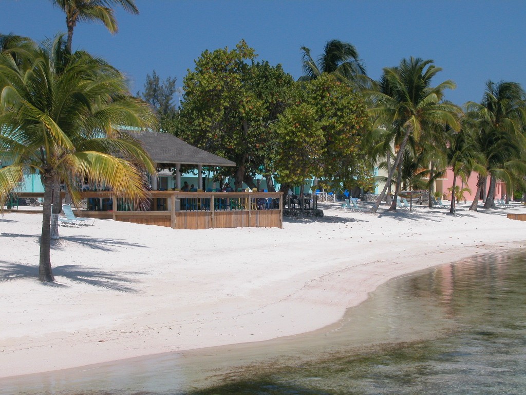 Beach view with bar & bldgs (2)