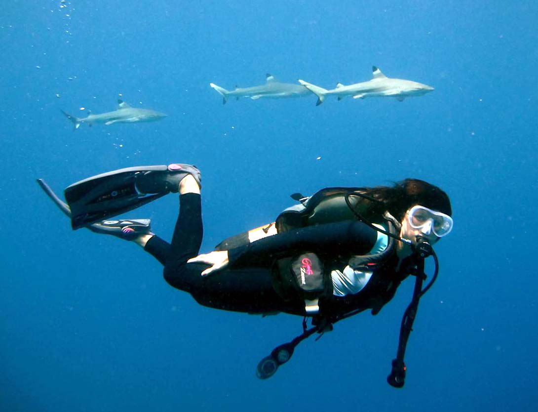 Jen Tempchin in Moorea