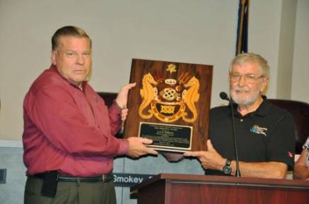 Sheriff’s Award Presented to Larry Ogburn of Wateree Dive Center