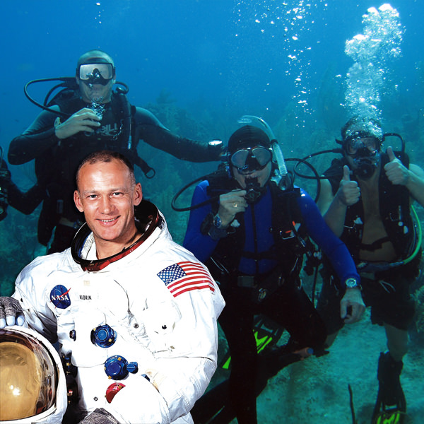 Win a chance to scuba dive with Astronaut Buzz Aldrin in Grand Cayman